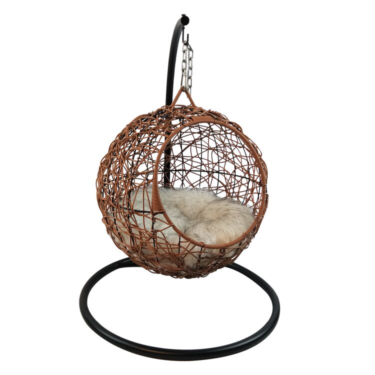 Cat nesting bed with plush mat - Image 2