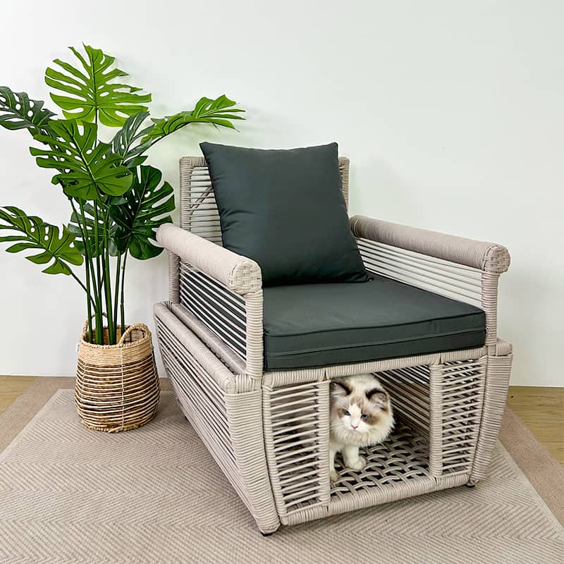 Cat bed, PP rope woven chairs