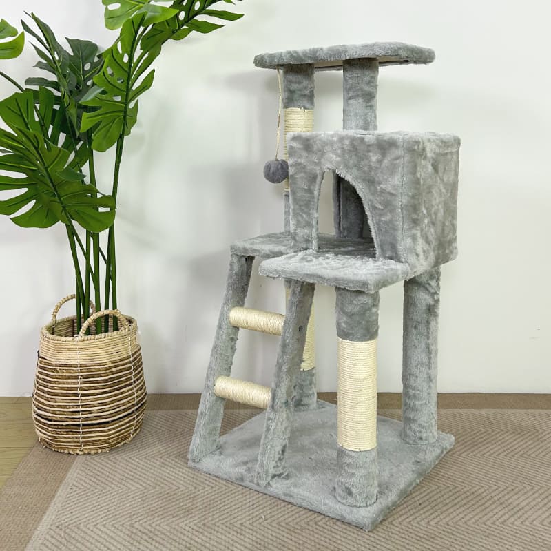 Grey cat trees and towers - elevated cat bed - Image 4