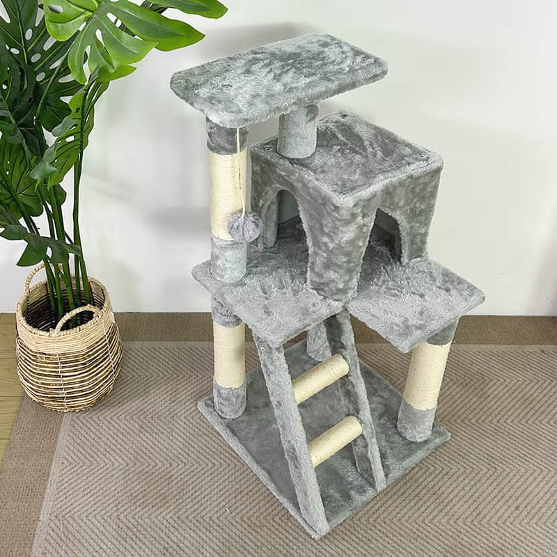 Grey cat trees and towers - elevated cat bed - Image 5