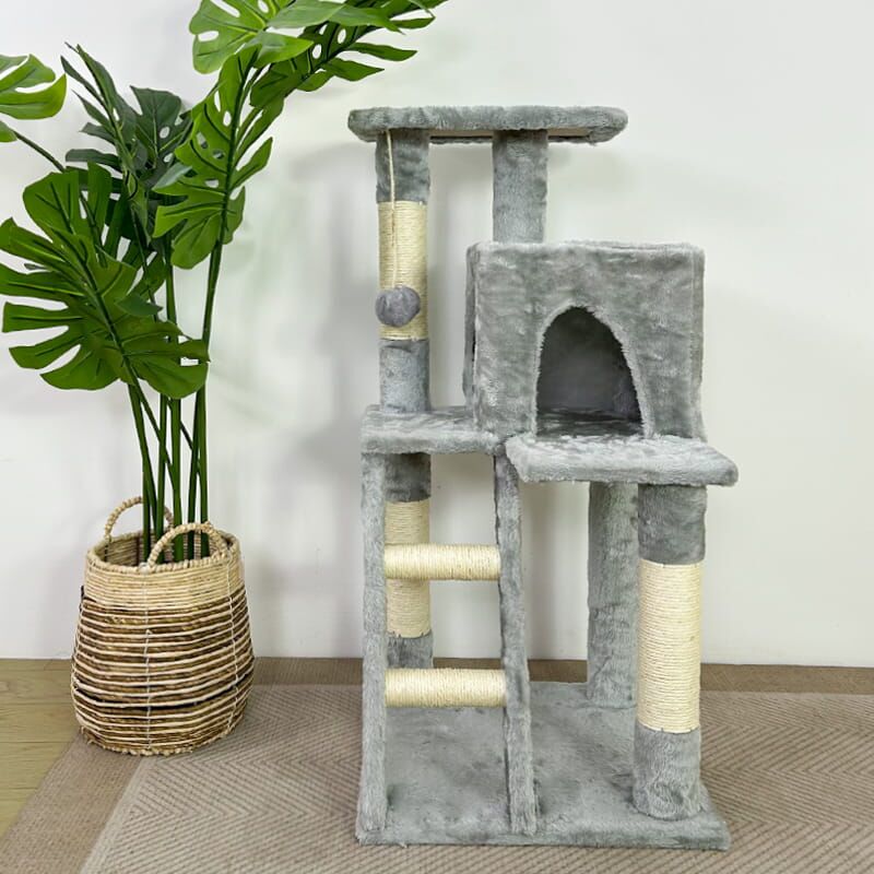 Grey cat trees and towers - elevated cat bed - Image 6