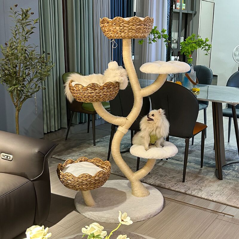 Hand-woven climbing frame large three-dimensional indoor luxury climbing cat frame cat tree cat nest - Image 6
